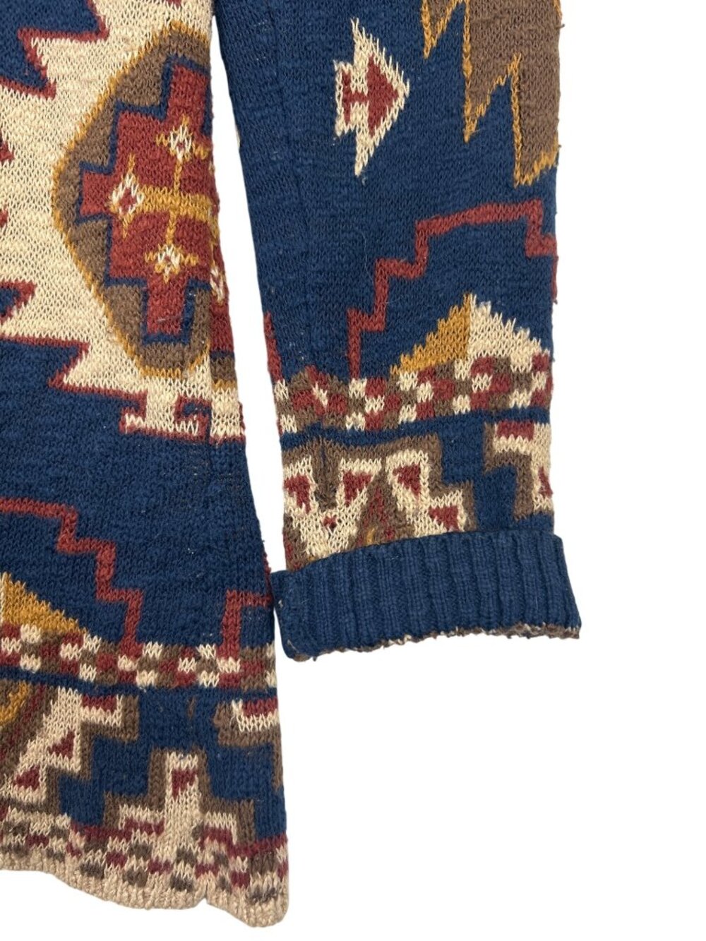 Faherty Women's Lodge Cardigan Women's S Aztec Southwestern Geometric Sweater - Picture 9 of 15
